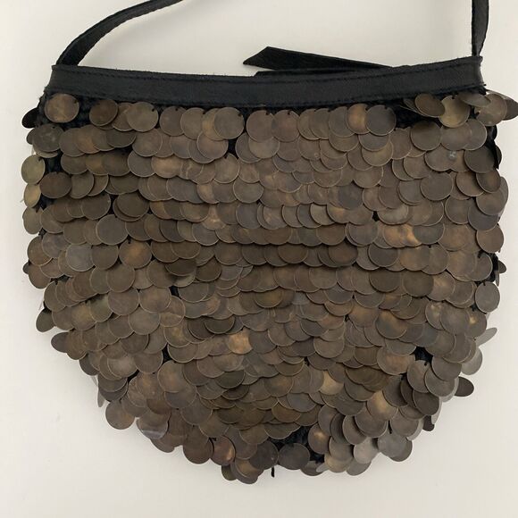 NWOT Cleobella Crossbody Bag Top Zip Sequin Embellished Paillettes Coin … - Picture 2 of 6